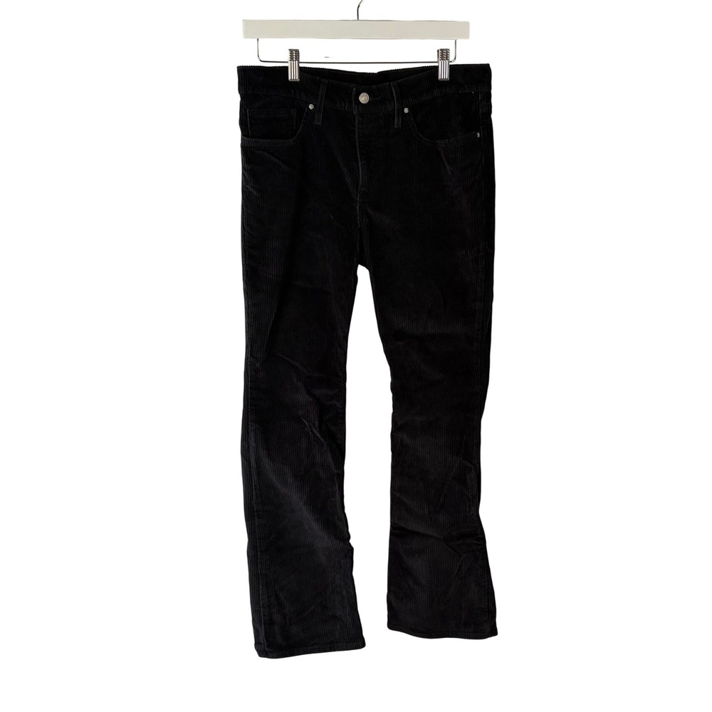 Levi's Black Corduroy Pants Mens 31x30 Slim Fit Stretch 5 Pocket Casual - Picture 13 of 14